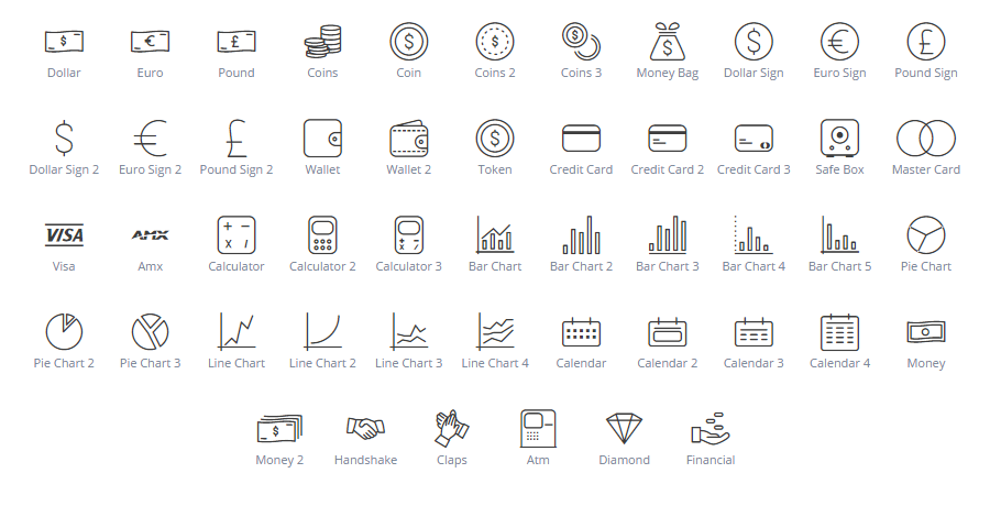 Business & Finance icons