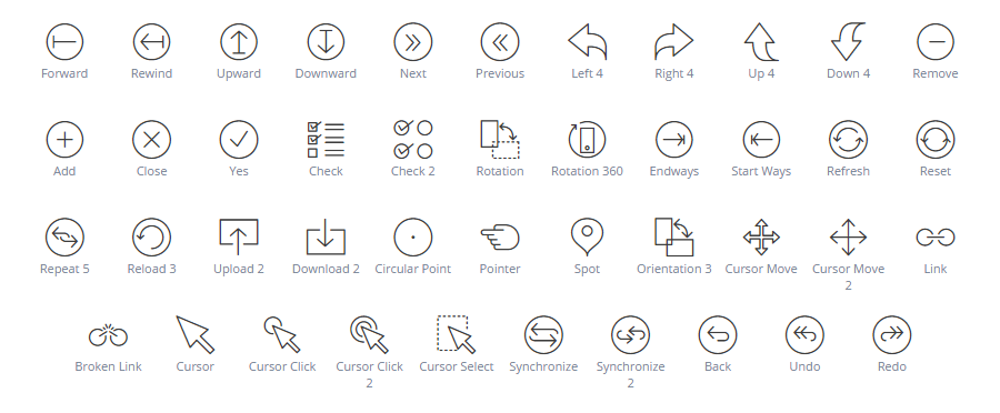 Interface icons