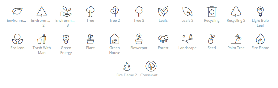 Nature icons