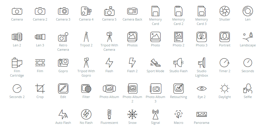 Photos icons
