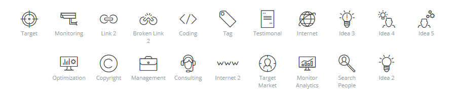 SEO icons