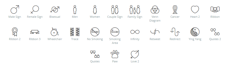 Signs & Symbols icons