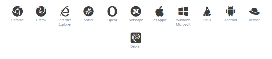 Browsers & Operating Systems icons