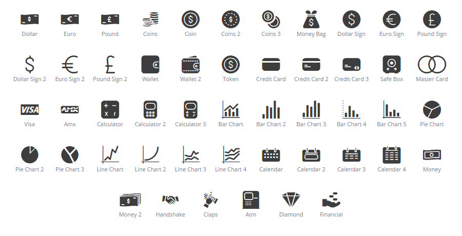 Business & Finance icons