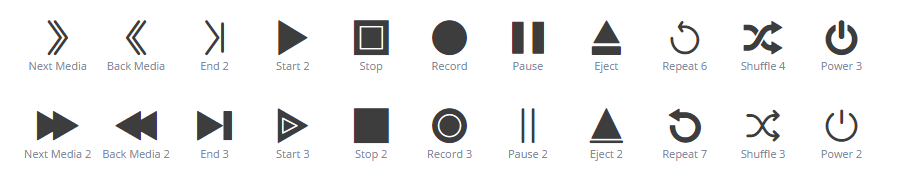 Media Control icons