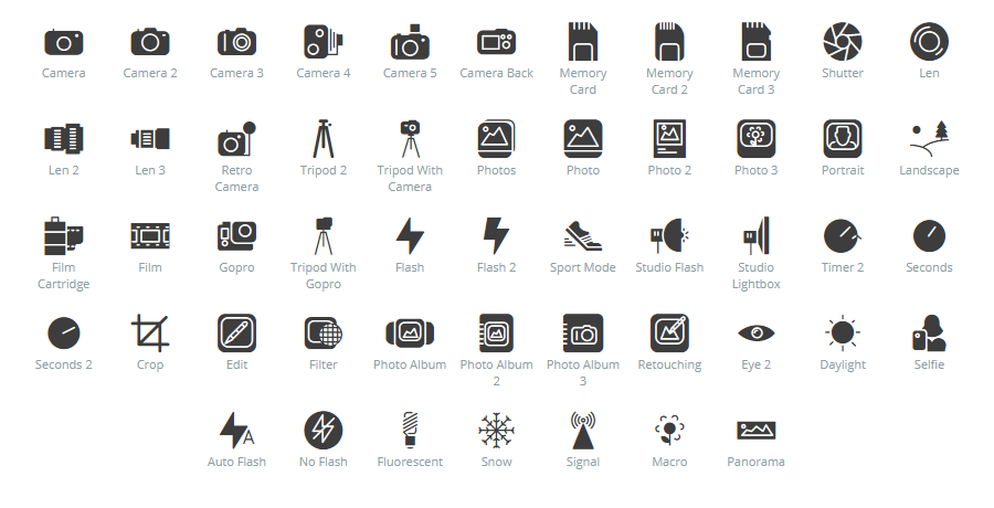 Photos icons
