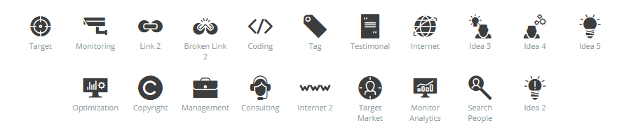 SEO icons
