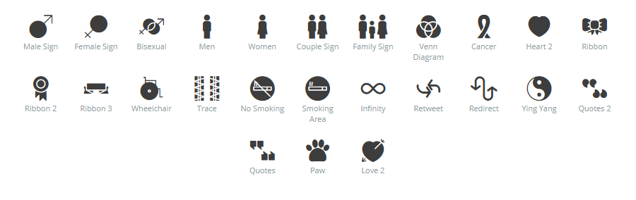Signs & Symbols icons